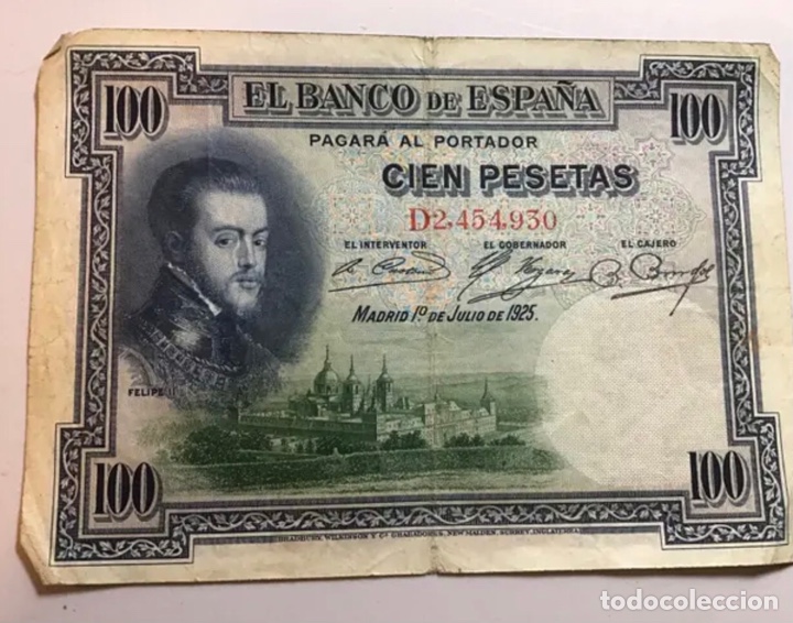 Billetes espa&ntilde;oles: BILLETE 100 pesetas. A&Ntilde;O 1925. - Foto 1