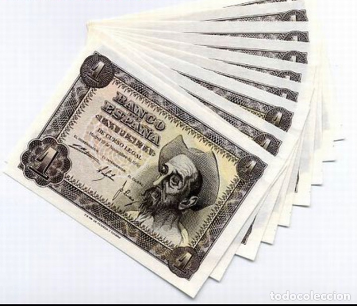 Spanish Banknotes: Sin serie 1 peseta 1951 sc plancha lujo de taco un solo billete