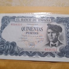 Billetes españoles: BILLETE 500 PTS JACINTO VERDAGUER, NUEVO,SIN CIRCULAR Y SIN SERIE. OCASION.