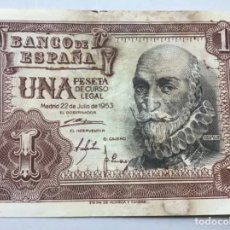 Billetes españoles: BILLETE 1 PESETA. AÑO 1953. Lote 312010753