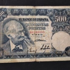 Billetes españoles: 500 PESETAS EMISIÓN 1951 MARIANO BENLLIURE
