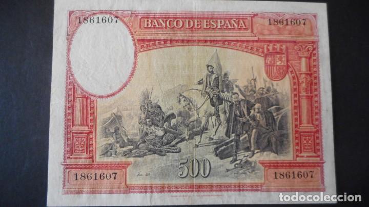 Billetes espa&ntilde;oles: 500 PTAS ENERO 1935 / MBC+ - Foto 2