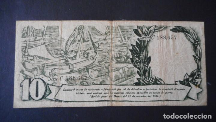 Billetes espa&ntilde;oles: 10 PTAS GENERALITAT DE CATALUNYA / MBC- - Foto 2