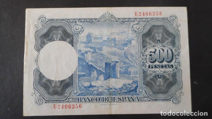 Billetes espa&ntilde;oles: 500 PESETAS 1954 (MBC+) - Foto 2