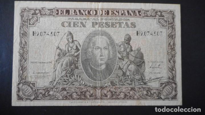 Billetes espa&ntilde;oles: 100 PTAS 1940 / MBC - Foto 1