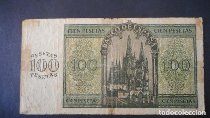 Billetes espa&ntilde;oles: 100 PESETAS 1936 MBC- - Foto 2