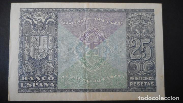 Billetes espa&ntilde;oles: 25 PTAS 1940 / MBC+ - Foto 2