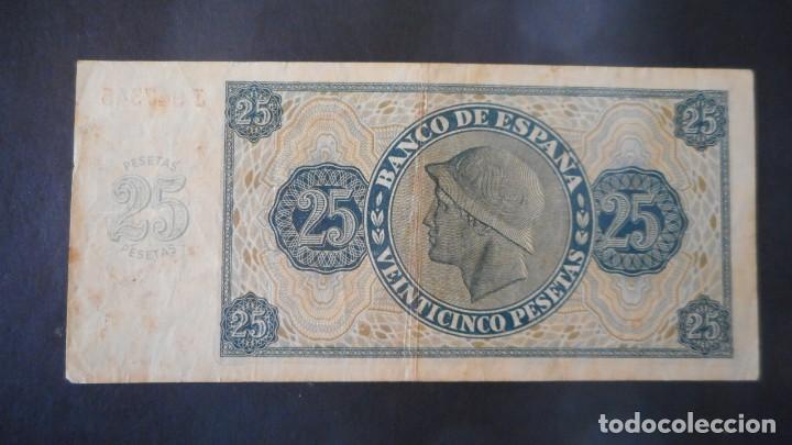 Billetes espa&ntilde;oles: 25 PTAS 1936 /MBC+ - Foto 2