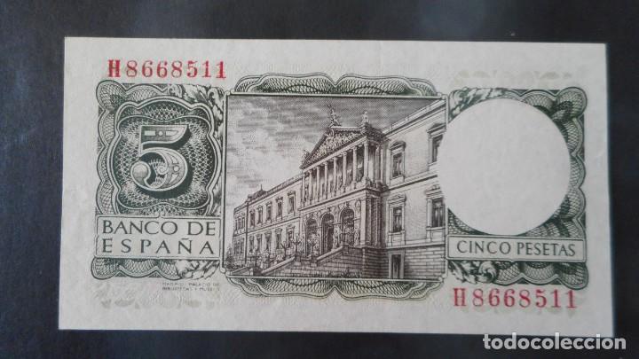 Billetes espa&ntilde;oles: 5 PTAS 1954 / EBC+ - Foto 2
