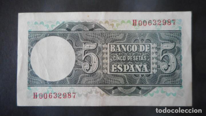 Billetes espa&ntilde;oles: 5 PTAS 1948 - Foto 2