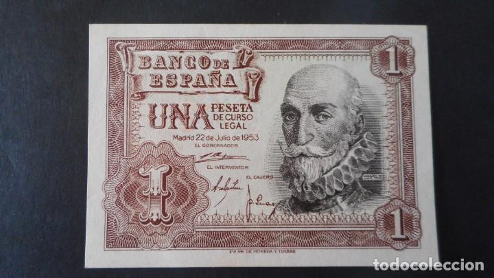 Billetes espa&ntilde;oles: 1 PTA 1953 / SC- - Foto 1
