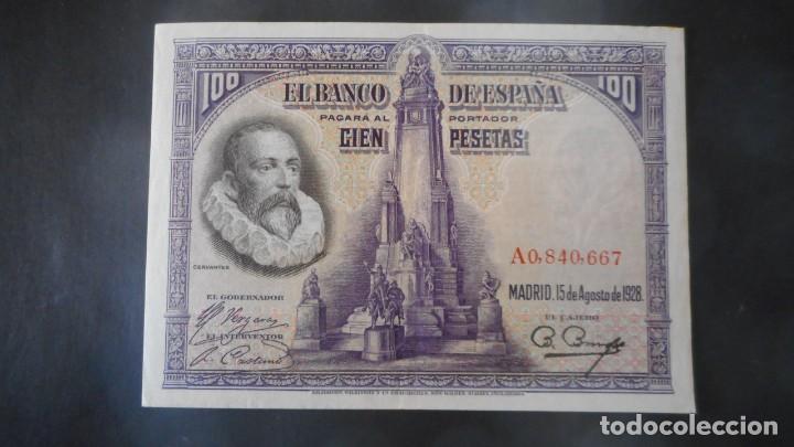 Billetes espa&ntilde;oles: 100 PTAS AGOSTO 1928 / EBC - Foto 1