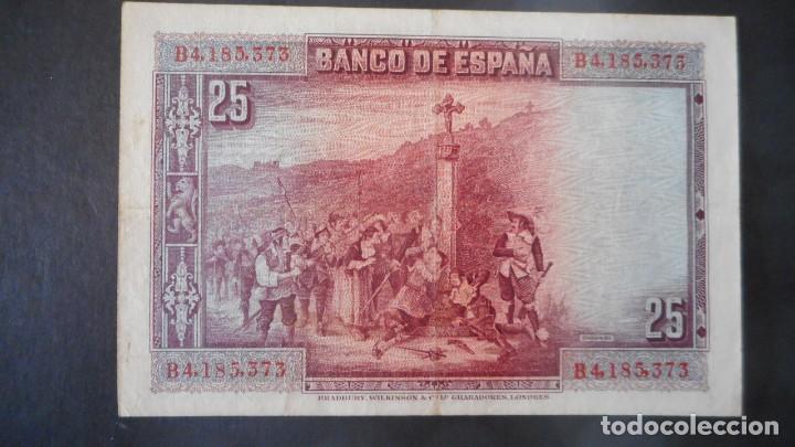 Billetes espa&ntilde;oles: 25 PTAS AGOSTO 1928 / EBC - Foto 2