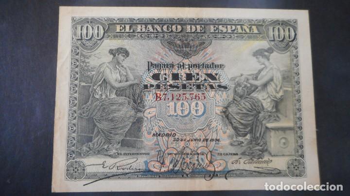 Billetes espa&ntilde;oles: 100 PTAS JUNIO 1906 / EBC- - Foto 1