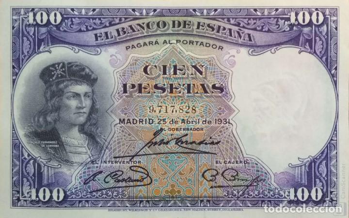 Billetes espa&ntilde;oles: 100 pesetas de 1931 sin circular/plancha - Foto 1