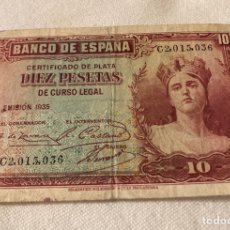 Billetes españoles: BILLETE DE 10 PTS 1935