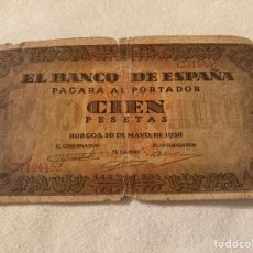 Billetes españoles: BILLETE 100 PTS 1938