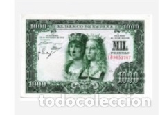 Banconote spagnole: 1000 pesetas 1957. RR.CC. Muy bonito