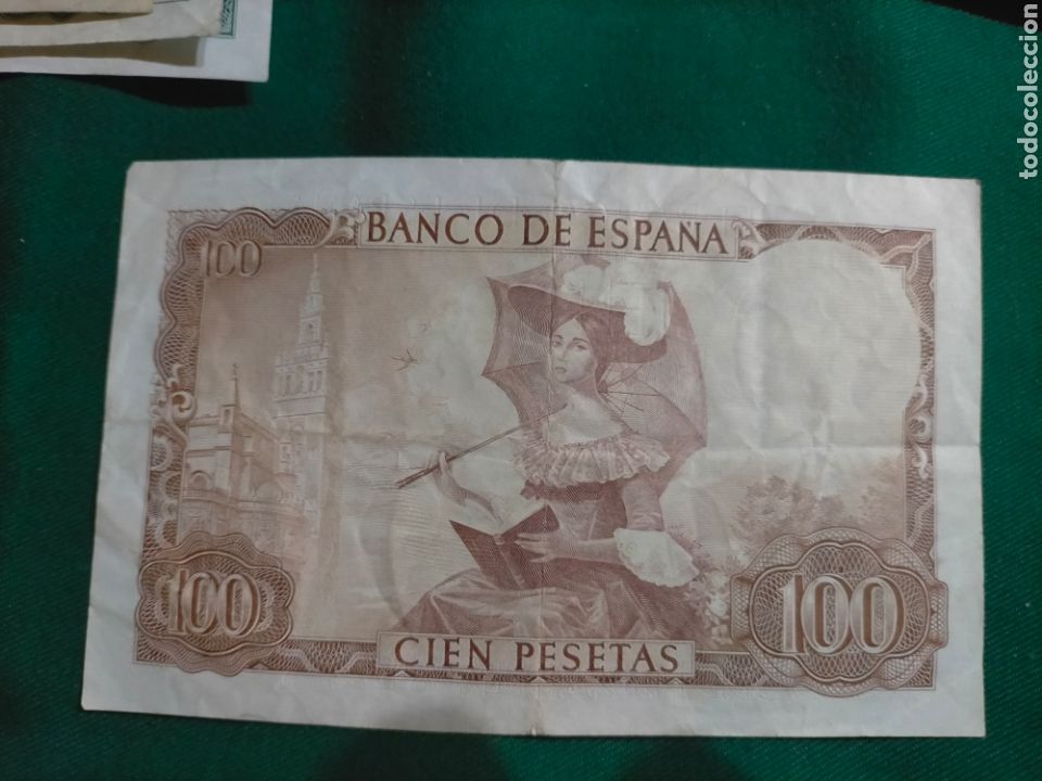 Billetes espa&ntilde;oles: BILLETE 100 PESETAS BECQUER 1965 - Foto 2