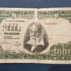 Billetes españoles: BILLETE 1000 PESETAS EMISIÓN 1951 SIN SERIE