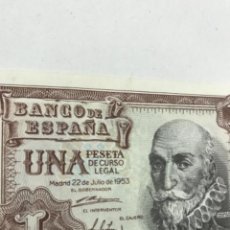 Billetes españoles: BILLETE. BANCO DE ESPAÑA. UNA 1 PESETA. 1953. SERIE X. Lote 324915723