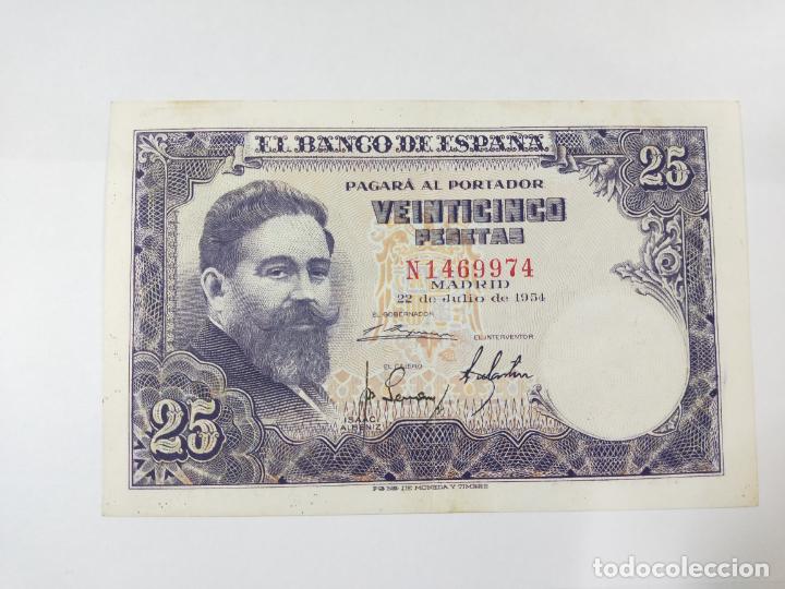 Billetes espa&ntilde;oles: BILLETE DE 25 VEINTICINCO PESETAS SERIE N. ISAAC ALBENIZ