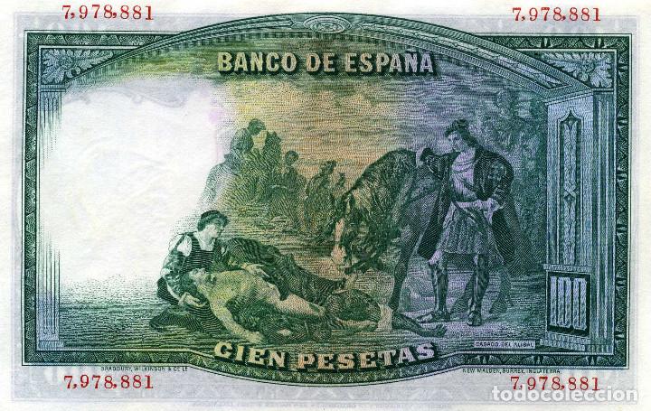 Billetes espa&ntilde;oles: 100 PESETAS. SIN SERIE - S/C - Foto 2