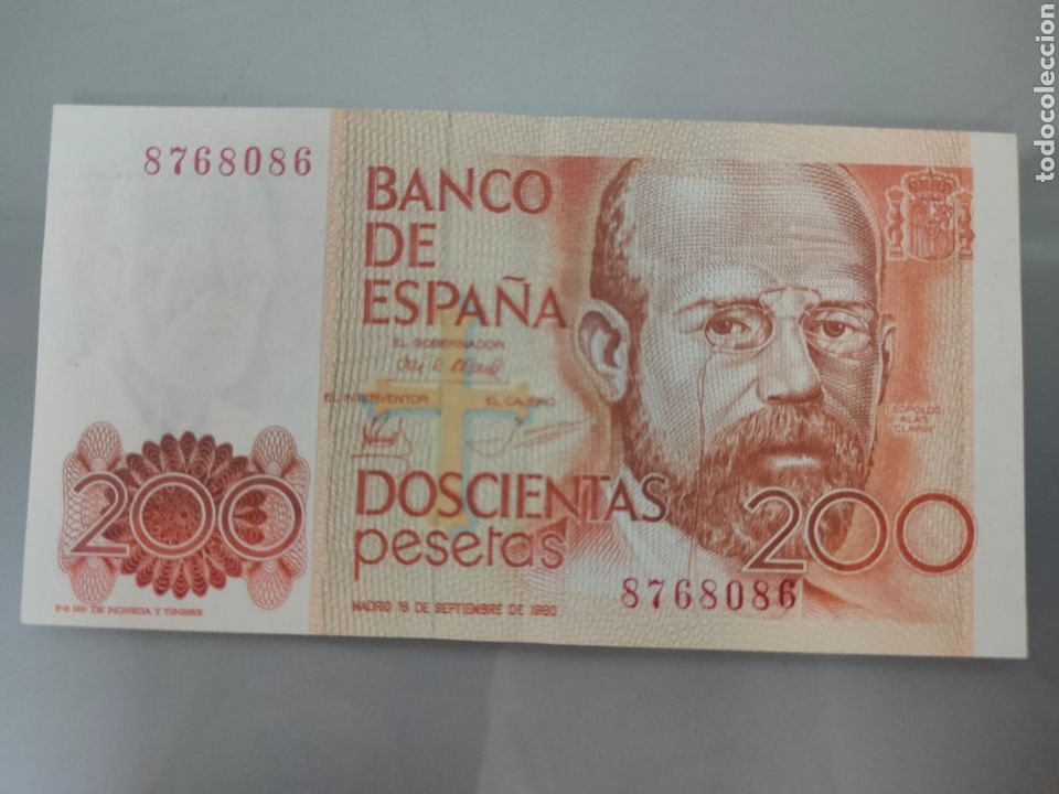 Billetes espa&ntilde;oles: BILLETE 200 PESETAS 1980 SIN SERIE SIN CIRCULAR