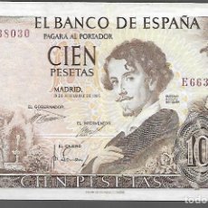 Banconote spagnole: BILLETE DE 100 PTAS, DE 19 NOVIEMBRE DE 1965, -SERIE, E , VER FOTOS. Lote 331684028