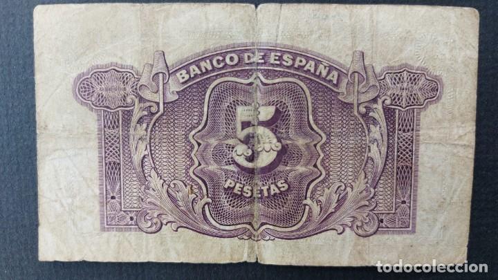 Billetes espa&ntilde;oles: BILLETE 1935 5 PESETAS - Foto 2