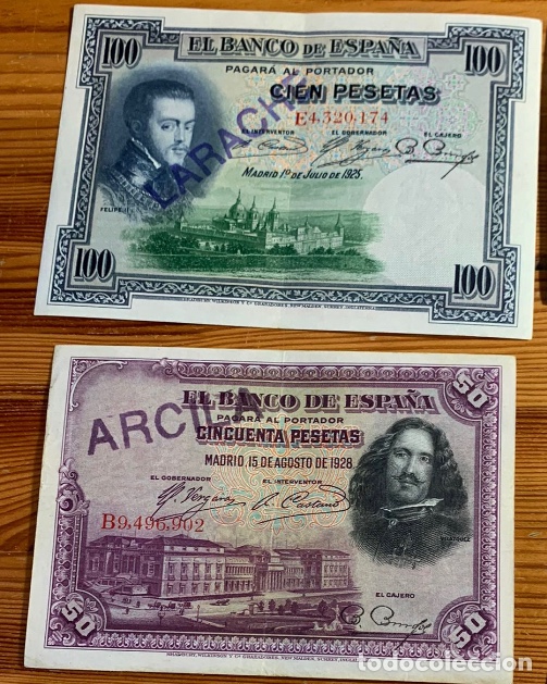 Spanish Banknotes: Marruecos 2 billetes pesetas Arcila Larache resello norte de africa