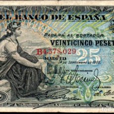 Billetes españoles: 25 PESETAS 1906 - SERIE B