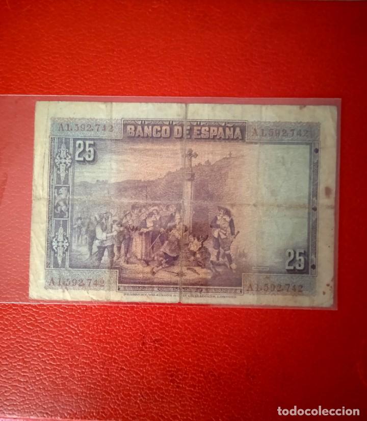 Billetes espa&ntilde;oles: BILLETE ESPA&Ntilde;A 25 PTAS A&Ntilde;O 1925. - Foto 2
