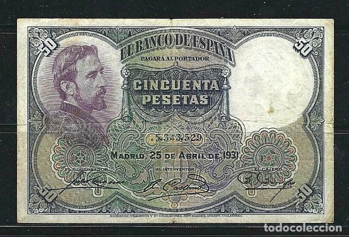 Billetes espa&ntilde;oles: BILLETES ESTADO ESPA&Ntilde;OL 50 PTS N&ordm; 375 BIEN CONSERVADO A&Ntilde;O 1931