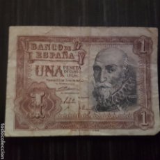 Billetes españoles: BILLETE DE 1 PTA 1953 CIRCULADO. Lote 339460828