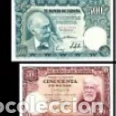 Billetes españoles: ESPAÑA SPAIN 50 , 500 , PESETAS 1951 PRECIOSOS. Lote 339861858