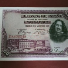 Banconote spagnole: BILLETE 50 PESETAS EMISIÓN 1928 SERIE C8 PLANCHA. Lote 341645633