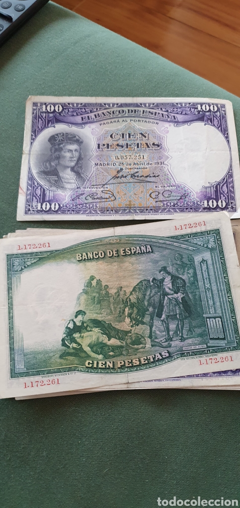 Billetes espa&ntilde;oles: Billete de 100 pesetas 1931 - Foto 1