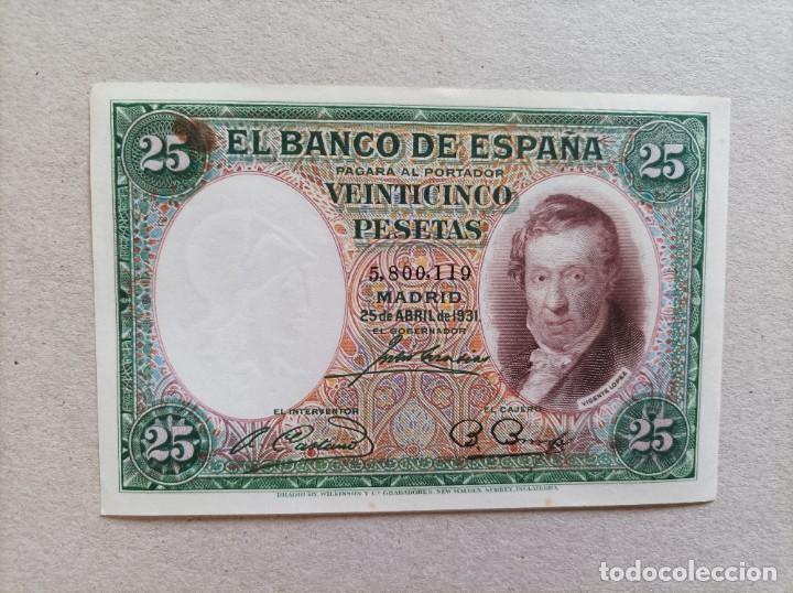 Billetes espa&ntilde;oles: 25 pesetas 1931 sin circular - Foto 1