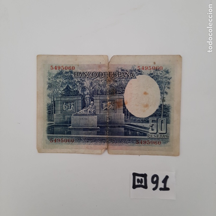 Billetes espa&ntilde;oles: BILLETE 50 PESETAS - Foto 2