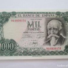 Billetes españoles: BILLETE * 1000 PESETAS 17 DE NOVIEMBRE DE 1971 * JOSE ECHEGARAY * SERIE DE SUSTITUCION 9A. Lote 346247948