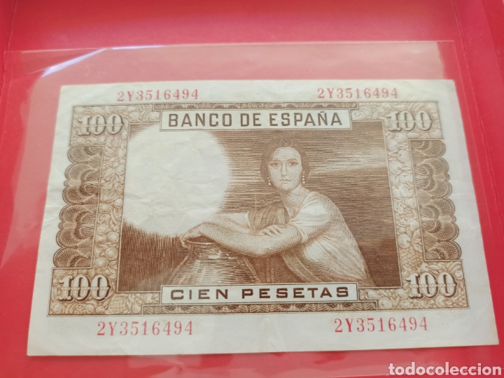 Billetes espa&ntilde;oles: 100 pesetas 1953 - Foto 2