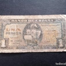 Billetes españoles: BILLETE ESPAÑA, 1 PESETA, 1940, SERIE F,, CONSERVACIÓN REGULAR. Lote 348373828