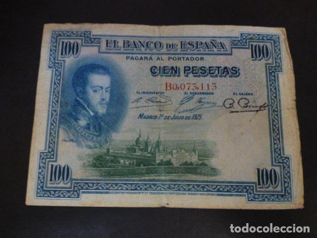 Billetes espa&ntilde;oles: BILLETE 100 PESETAS 1925 - Foto 1