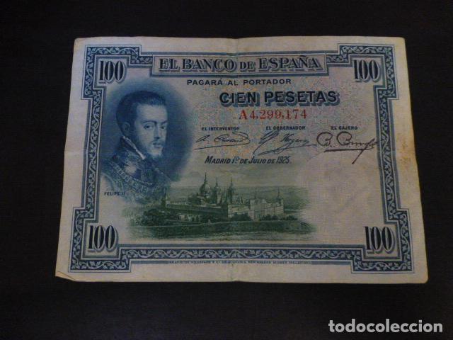 Billetes espa&ntilde;oles: BILLETE 100 PESETAS 1925 - Foto 1