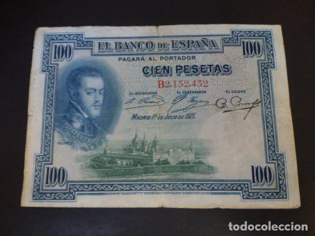 Billetes espa&ntilde;oles: BILLETE 100 PESETAS 1925 - Foto 1