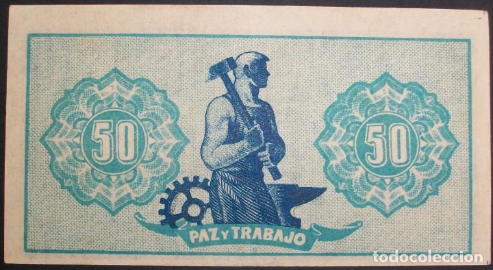 Billetes espa&ntilde;oles: Consejo de Asturias y Le&oacute;n. 50 C&eacute;ntimos. EBC+ - Foto 2
