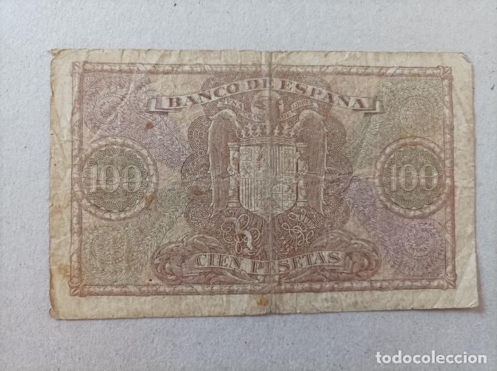 Billetes espa&ntilde;oles: 100 pesetas 1940 de Crist&oacute;bal Col&oacute;n - Foto 2