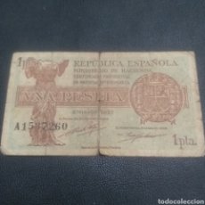 Billetes españoles: ESPAÑA 1 PESETA 1937. Lote 356110120