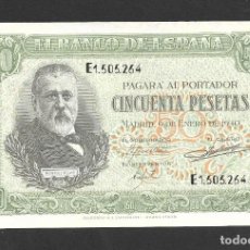 Billetes españoles: 50 PESETAS 1940 SERIE E EBC+. Lote 356565480